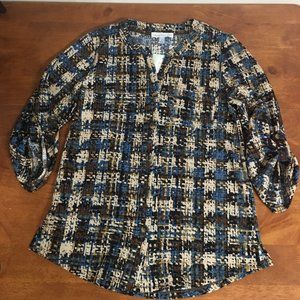 Ladies Button Front Top